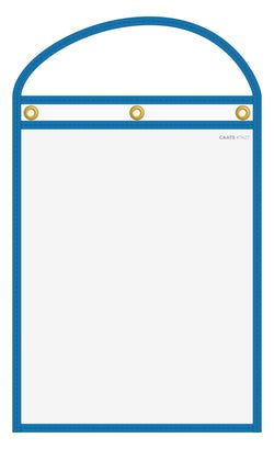 WorkTicket Holder - Blue- Clear Front & Back - 10" x 13" - Qty. 10