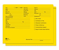 Option – Heavy Duty Deal Jacket, Printed - SA1221-HD-YELLOW - Box of 100