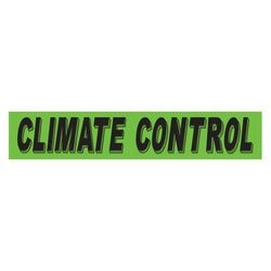 Flourescent Green & Black Slogan - Climate Control - Qty. 12