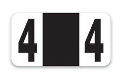 Option – Roll of 500 Color-Code Labels Number 4