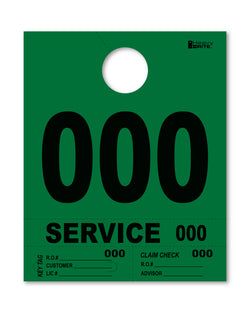 4 Part Heavy Brite Disp. No. - HB4P-0 - Green - 000-999