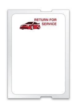 Static Clings - Red Car - Long - For 5 in 1, ROLL of 500