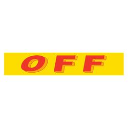 Option – Yellow & Red Slogan - Off - Qty. 12