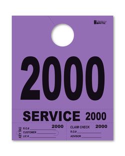 4 Part Heavy Brite Disp. No. - HB4P-2 - Purple - 2000-2999