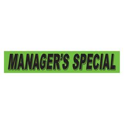 Option – Flourescent Green & Black Slogan - Manager's Special - Qty. 12