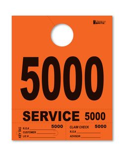 4 Part Heavy Brite Disp. No. - HB4P-5 - Orange - 5000-5999