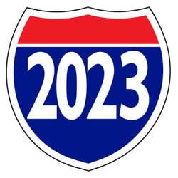 Option – Window Sticker - Interstate Shield - 2023 - Qty. 12