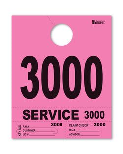 4 Part Heavy Brite Disp. No. - HB4P-3 - Pink - 3000-3999
