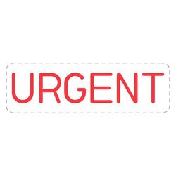 Option – Self Inking Stamp - URGENT - Red Ink, 1/2" x 1 5/8" - Qty. 1