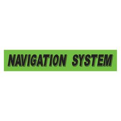 Option – Flourescent Green & Black Slogan - Navigation System - Qty. 12