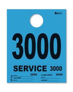 4 Part Heavy Brite Disp. No. - HB4P-3 - Blue - 3000-3999