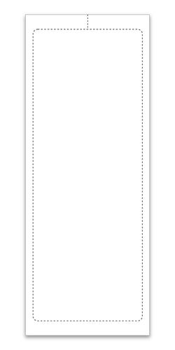 Option – 4.25" x 11" Laser Window Sticker, BLANK, Perm. Adh., 1 Part - Qty. 250