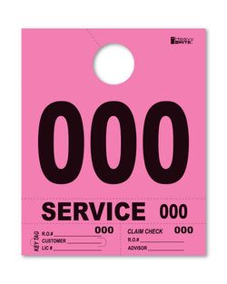 4 Part Heavy Brite Disp. No. - HB4P-0 - Pink - 000-999