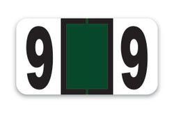 Option – Roll of 500 Color-Code Labels Number 9