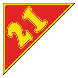 Option – Window Sticker - Auto Angles - Yellow & Red - 2021 - Qty. 12