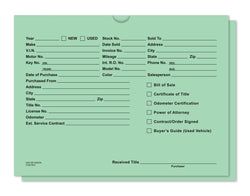 Option – Vehicle Deal Jackets, Printed - DSA-546-GREEN - Box of 500