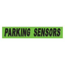 Flourescent Green & Black Slogan - Parking Sensors - Qty. 12