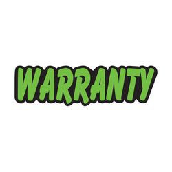 Option – Green & Black Die Cut Slogan - Warranty - Qty. 12