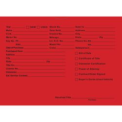 Option – Vehicle Deal Jackets, Printed - DSA-546-RED - 100