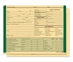 Option – Color Edge Body Shop Jacket,  BUFF/Green - Box of 100