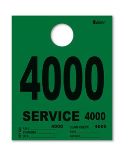 4 Part Heavy Brite Disp. No. - HB4P-4 - Green - 4000-4999