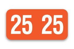 Option – Roll of 500 Year 2025 Labels for Color-Code