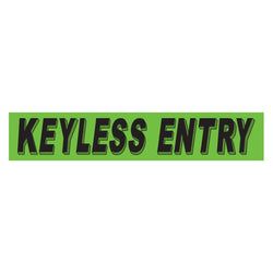 Option – Flourescent Green & Black Slogan Keyless Entry - Qty. 12