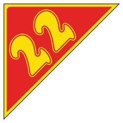 Option – Window Sticker - Auto Angles - Yellow & Red - 2022 - Qty. 12
