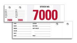 Option – Vehicle Stock Number - VSN-7 - 7000-7999, Qty. 1000