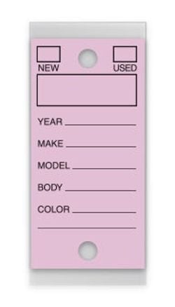 Self-Protect Key Tags - LILAC #200 - 250 Per Box With Rings