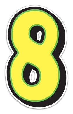 Option – Giant Magnetic Number - Yellow with Green Border - 8 - Qty. 1
