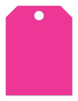 Option – Hang Tags - Blank - Large, Pink - Qty. 50