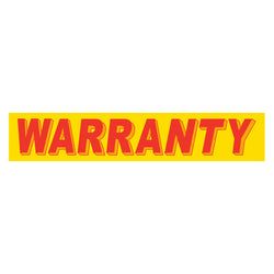 Option – Yellow & Red Slogan - Warranty - Qty. 12
