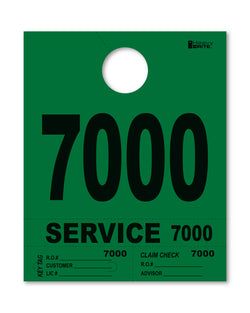 4 Part Heavy Brite Disp. No. - HB4P-7 - Green - 7000-7999