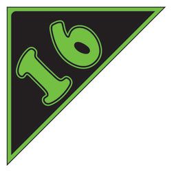 Option – Window Sticker - Auto Angles - Green & Black - 2016 - Qty. 12