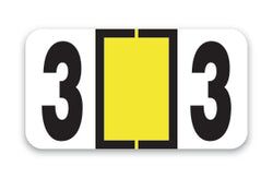 Option – Roll of 500 Color-Code Labels Number 3
