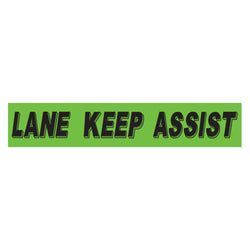 Option – Flourescent Green & Black Slogan - Lane Keep Assist - Qty. 12