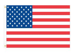 American Flag - Nylon w/Embroidered Stars & Sewn Stripes - 4' X 6' - Qty. 1