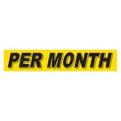Yellow & BlackSlogan - Per Month - Qty. 12