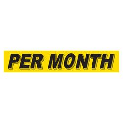 Option – Yellow & BlackSlogan - Per Month - Qty. 12