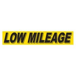 Yellow & Black Slogan - Low Mileage - Qty. 12