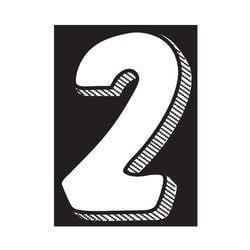 Window Sticker - 7 1/2"  White/Black #2 - Qty. 12