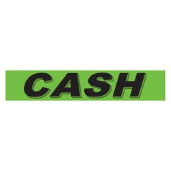 Flourescent Green & Black Slogan - Cash - Qty. 12