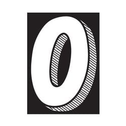 Window Sticker - 7 1/2"  White/Black #0 - Qty. 12