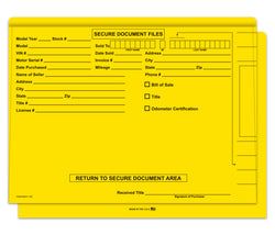 Color-Code Deal Jackets - YELLOW - Box of 100