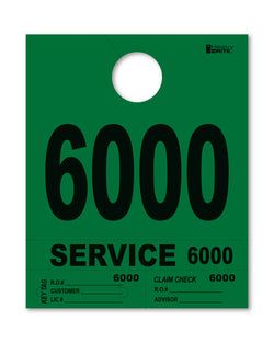 4 Part Heavy Brite Disp. No. - HB4P-6 - Green - 6000-6999