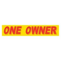 Yellow & Red Slogan - One Owner - Qty. 12