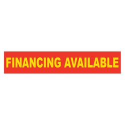 Yellow & Red Slogan - Financing Available - Qty. 12