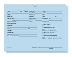 Option – Vehicle Deal Jackets, Printed - DSA-546-BLUE - Box of 500