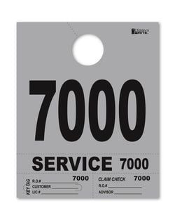 4 Part Heavy Brite Disp. No. - HB4P-7 - Gray - 7000-7999